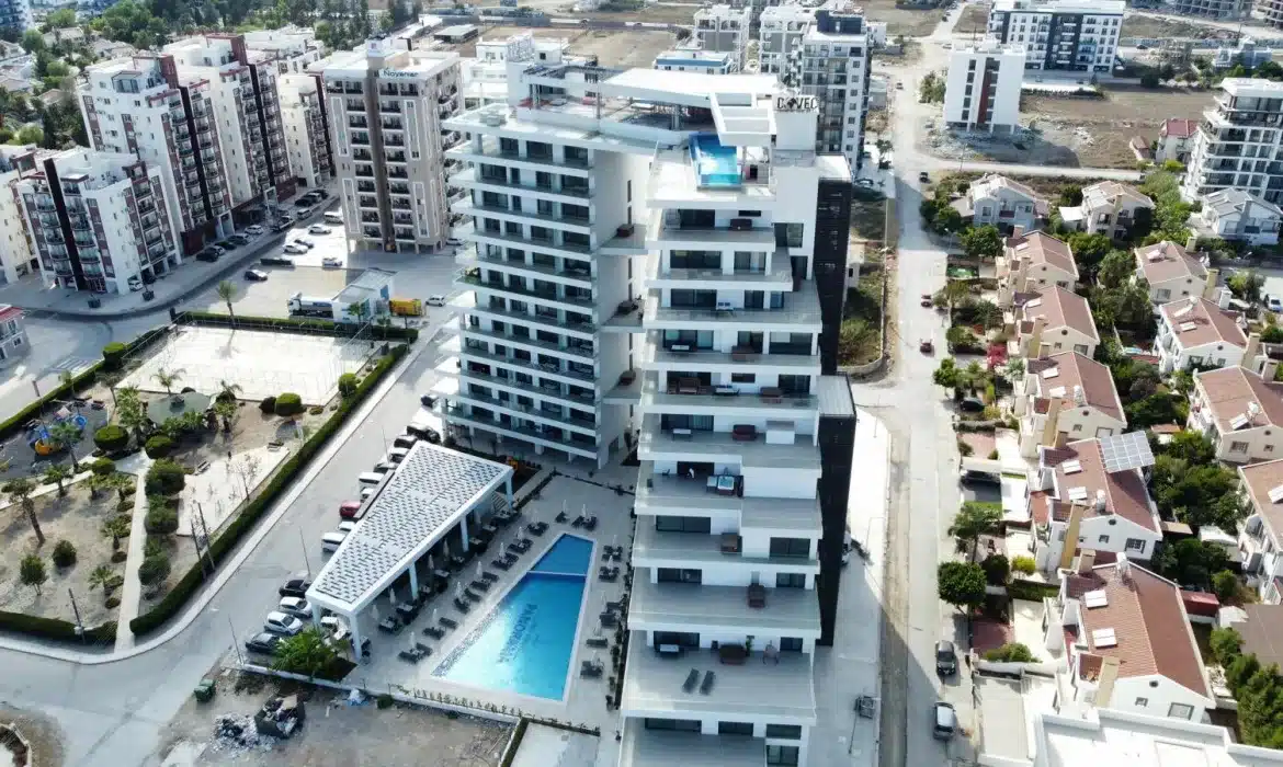 Luxus Wohnungen in Iskele Long Beach im Panorama